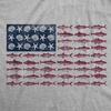 Mens Funny T Shirts Fish Sea Shells American Flag Fishing 4th of July Tee | Funny T Shirts, Patriotic Apparel for Men, Cool Fishing Short Sleeve, Soft Cotton Blend, Novelty Tees for Guys