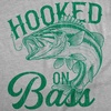 Mens Funny T Shirts Hooked On Bass Sarcastic Fishing Lovers Tee for Men | Funny T Shirts, Graphic Apparel for Men, Cool Fishing Short Sleeve, Soft Cotton Blend, Novelty Tees for Guys