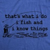 Mens Funny T Shirts Thats What I Do I Fish & I Know Things Fishing Tee | Funny T Shirts, Graphic Apparel for Men, Cool Fishing Short Sleeve, Sarcastic, Soft Cotton Blend, Novelty Tees for Guys