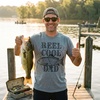 Mens Reel Cool Grandpa T Shirt Funny Fathers Day Fishing Gift | Funny T Shirts, Dad Joke Apparel for Men, Cool Fishing Short Sleeve, Grandpa, Soft Cotton Blend, Novelty Tees for Guys(Dark Heather Grey – Reel Cool Dad)