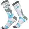 Men’s These Are My Fishing Socks Funny Sarcastic Fish Footwear For Men | Funny Socks for Men, These Are My Fishing Socks Fish Graphic, Soft Cotton Blend Crew Footwear, Funny Graphic Socks, Graphic