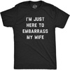 Funny Dad T Shirts Sarcastic Husband Tees Joke Humor for Father | Funny T Shirts, Dad Joke Apparel for Men, Cool Mechanic Short Sleeve, Soft Cotton Blend, Novelty Tees for Guys(Embarrass Wife)