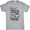 Funny Dad T Shirts Sarcastic Husband Tees Joke Humor for Father | Funny T Shirts, Dad Joke Apparel for Men, Cool Mechanic Short Sleeve, Soft Cotton Blend, Novelty Tees for Guys(Strong Coffee)