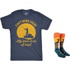 I Can’t Work Today My Arm is in A Cast Funny Fishing Fathers Day X-Large T-Shirt and Sock Combo