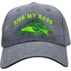 Kiss My Bass Hat Funny Sarcastic Fishing Novelty Cap | Funny Hats, Graphic , Cool Fishing, Sarcastic, Novelty Caps for Men(Navy – Kiss My Bass)