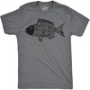 Mens Funny T Shirts Fish Made of Text Fishing Tee for Men | Funny T Shirts, Graphic Apparel for Men, Cool Fishing Short Sleeve, Soft Cotton Blend, Novelty Tees for Guys