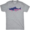 Mens Salmon Landscape Funny T Shirt Awesome Nature Lovers Tee | Funny T Shirts, Graphic Apparel for Men, Cool Fishing Short Sleeve, Soft Cotton Blend, Novelty Tees for Guys(Light Heather Grey – Salmon Landscape)