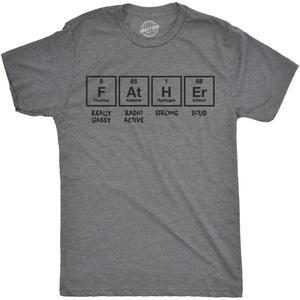 Funny Dad T Shirts Sarcastic Husband Tees Joke Humor for Father | Funny T Shirts, Dad Joke Apparel for Men, Cool Mechanic Short Sleeve, Soft Cotton Blend, Novelty Tees for Guys(Father Periodic)