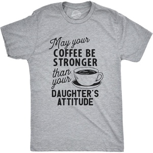 Funny Dad T Shirts Sarcastic Husband Tees Joke Humor for Father | Funny T Shirts, Dad Joke Apparel for Men, Cool Mechanic Short Sleeve, Soft Cotton Blend, Novelty Tees for Guys(Strong Coffee)