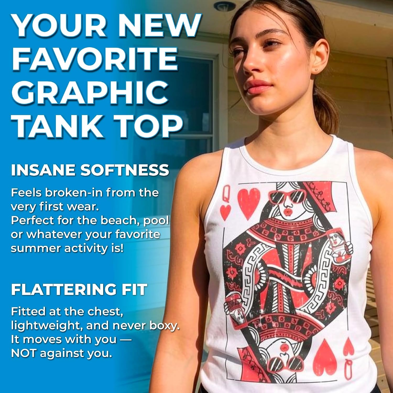 image:imageCrazy Dog TShirts Fitness You Had Me At Day Drinking Womens Cute Tank Tops Funny Racerback Tank Graphic Tank Top for Women Cool Drinking Sleeveless Tee Fitted Racerback Novelty Tank Tops for WomenLight Heather Grey