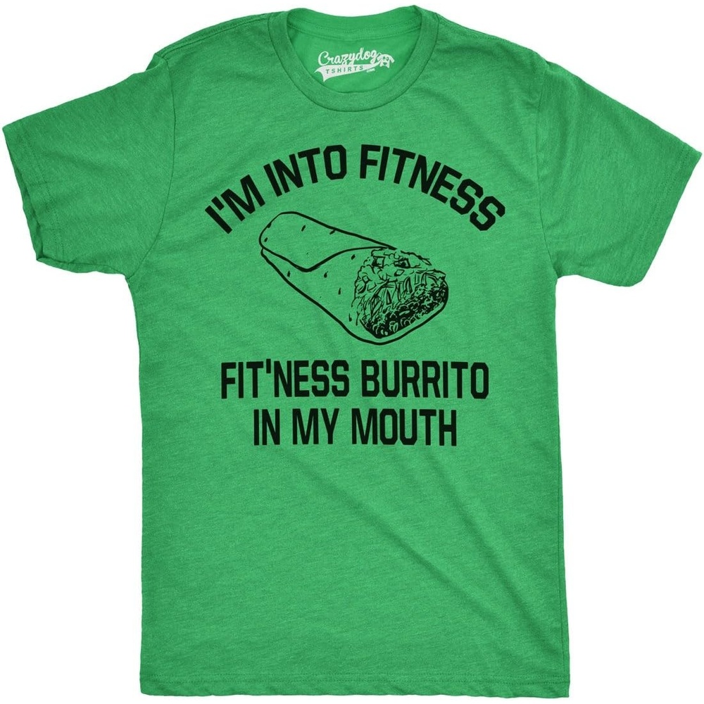 image:imageMens Fitness Burrito Funny Gym T Shirt Sarcasm Hilarious Workout Novelty Tees  Funny Workout Shirt Cinco De Mayo Tank Top for Men Cool Fitness Sleeveless Tee Food Fitted Tank Novelty Tank Tops forHeather Green