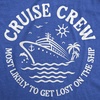Crazy Dog T-Shirts Cruise Shirt for Men, Cruising and Boozing Graphic Tee | Soft cotton blend, anchor text graphic, casual cruise vacation wear, Funny T Shirts, Graphic Apparel for Men, Cool Summer(Heather Royal – Cruse Crew Lost)