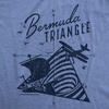 Mens Bermuda Triangle T Shirt Funny Vintage Retro Graphic Novelty Tee for Men(Light Heather Blue)