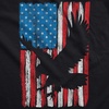 Mens Eagle in Flag Fitness Tank Awesome 4th of July Graphic Tanktop for Men | Funny Workout Shirt, Patriotic Tank Top for Men, Cool Sleeveless Tee, Fitted Tank, Novelty Tank Tops for Guys(Black – Eagle in Flag)