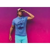 Mens Fun Summer Tees Hot Funny Pool Beach Ocean Swimming T Shirts for Guys(Heather Light Blue – Beaches at)