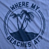 Mens Fun Summer Tees Hot Funny Pool Beach Ocean Swimming T Shirts for Guys(Heather Light Blue – Beaches at)