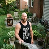 Sexy Ass Bald Guy Funny Fathers Day Dad Joke Mens Tank Tops | Funny Workout Shirt, Dad Joke Tank Top for Men, Cool Sarcastic Sleeveless Tee, Grandpa, Fitted Tank, Novelty Tank Tops for(Black)