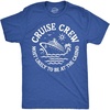 Crazy Dog T-Shirts Cruise Shirt for Men, Cruising and Boozing Graphic Tee | Soft cotton blend, anchor text graphic, casual cruise vacation wear, Funny T Shirts, Graphic Apparel for Men, Cool Summer(Heather Royal – Cruse Crew Casino)