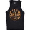 Fitness May Contain Whiskey Liquor Drinking Mens Tank Tops | Funny Workout Shirt, Graphic Tank Top for Men, Cool Drinking Sleeveless Tee, Liquor, Fitted Tank, Novelty Tank Tops for Guys(Black)