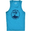 Fitness Where My Beaches At Funny Summer Vacation Mens Tank Tops Aqua S | Lightweight Cotton Sleeveless Shirt, Summer Workout Tank for Guys and Vacation Trips, Turquoise, Funny Workout Shirt, Graphic