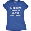 Funny Cruise Shirt for Women, Drink Package Graphic Tee | Soft poly cotton blend, tropical drink graphic, casual cruise travel wear, Funny T Shirts, Graphic Tops for Women, Cool(Heather Royal)
