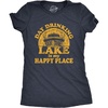 Funny Lake Drinking Tank Top for Women, Day Drinking Graphic Tank | Soft poly cotton blend, lake drinking graphic, casual happy place wear, Funny T Shirts, Graphic Tops for Women, Cool Drinking(Heather Navy)