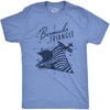 Mens Bermuda Triangle T Shirt Funny Vintage Retro Graphic Novelty Tee for Men(Light Heather Blue)