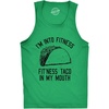 Mens Fitness Taco in My Mouth Tanktop Funny Shirt | Funny Workout Shirt, Cinco De Mayo Tank Top for Men, Cool Fitness Sleeveless Tee, Fitted Tank, Novelty Tank Tops for Guys(Heather Green – Fitness Taco)