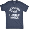 Mens School Is Important But Baseball Is Importanter T Shirt | Funny T Shirts, Graphic Apparel for Men, Cool Baseball Short Sleeve, Soft Cotton Blend, Novelty Tees for Guys(Heather Navy – on Vacation)