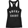 Womens Fitness Tank Sweat Shirt Tanktop Funny Workout Gym Graphic Shirt | Funny Racerback Tank, Graphic Tank Top for Women, Cool Fitness Sleeveless Tee, Fitted Racerback, Novelty Tank Tops for Women(Black)