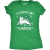 Womens St Pats is Magical T Shirt St Funny Leprechaun Unicorn Shirt | Funny T Shirts, Saint Patrick’s Day Tops for Women, Cool Unicorn Top, Soft Cotton Blend, Women’s Novelty Tees(Heather Green)