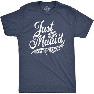 Mens Just Maui’d T Shirt Cute Just Married Hawaii Honeymoon Tee | Funny T Shirts, Graphic Apparel for Men, Cool Summer Short Sleeve, Soft Cotton Blend, Novelty Tees for Guys