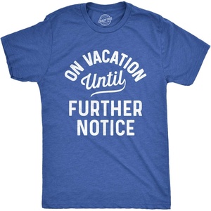 Mens School Is Important But Baseball Is Importanter T Shirt | Funny T Shirts, Graphic Apparel for Men, Cool Baseball Short Sleeve, Soft Cotton Blend, Novelty Tees for Guys(Heather Royal – on Vacation)