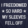 Crazy Dog T-Shirts Fitness I Freedomed so Hard My Sleeves Mens Tank Tops | Funny Workout Shirt, Patriotic Tank Top for Men, Cool Fitness Sleeveless Tee, Fitted Tank, Novelty Tank Tops for Guys(Navy)