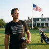 Mens Funny T Shirts Golf American Flag Awesome 4th of July Golfing Tee | Funny T Shirts, Patriotic Apparel for Men, Cool Golf Short Sleeve, Soft Cotton Blend, Novelty Tees for Guys(Heather Black – Golf American Flag)