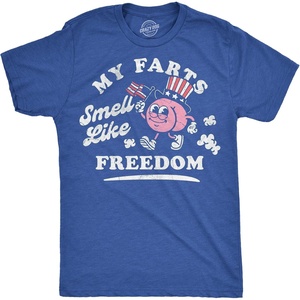 Mens Funny T Shirts My Farts Smell Like Freedom 4th of July Tee for Men | Funny T Shirts, Patriotic Apparel for Men, Cool Adult Humor Short Sleeve, Soft Cotton Blend, Novelty Tees for Guys
