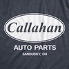 Crazy Dog Mens Callahan Auto Parts T Shirt Funny Graphic Novelty Tee | Funny T Shirts, Graphic Apparel for Men, Cool Movie Short Sleeve, Soft Cotton Blend, Novelty Tees for Guys(Heather Navy)