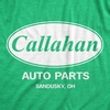 Crazy Dog Mens Callahan Auto Parts T Shirt Funny Graphic Novelty Tee | Funny T Shirts, Graphic Apparel for Men, Cool Movie Short Sleeve, Soft Cotton Blend, Novelty Tees for Guys(Heather Green)