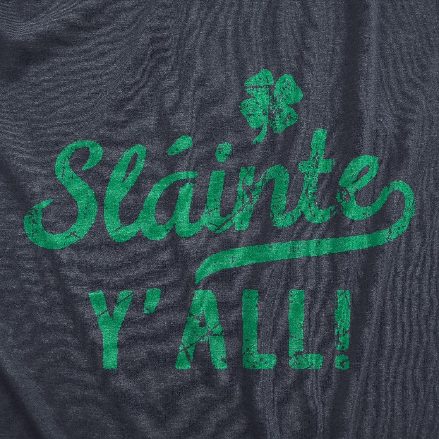 image:imageFunny Irish Drinking Shirt Slinte YAll St Patricks Day Tee Shamrock Lucky Clover Outfit Funny T Shirts Saint Patricks Day Apparel for Men Cool Drinking Short Sleeve Soft CottonHeather Navy Slainte
