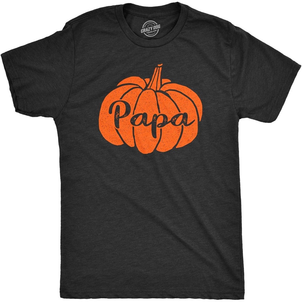 image:imageHalloween Mens TShirt Lets Get Smashed Funny Pumpkin Spooky Tees  Funny T Shirts Halloween Apparel for Men Cool Drinking Short Sleeve Soft Cotton Blend Novelty Tees for GuysHeather Black  Papa Pumpkin
