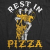 Halloween Mens T-Shirt Lets Get Smashed Funny Pumpkin Spooky Tees | Funny T Shirts, Halloween Apparel for Men, Cool Drinking Short Sleeve, Soft Cotton Blend, Novelty Tees for Guys(Heather Black – Rest in Pizza)