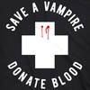 Halloween Womens T-Shirt Funny Spooky Scary October Tees | Funny T Shirts, Halloween Tops for Women, Cool Top, Soft Cotton Blend, Women’s Novelty Tees(Heather Black – Donate Blood)