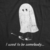 Halloween Womens T-Shirt Funny Spooky Scary October Tees | Funny T Shirts, Halloween Tops for Women, Cool Top, Soft Cotton Blend, Women’s Novelty Tees(Heather Black – Somebody)