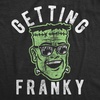 Halloween Womens T-Shirt Funny Spooky Scary October Tees | Funny T Shirts, Halloween Tops for Women, Cool Top, Soft Cotton Blend, Women’s Novelty Tees(Heather Black – Franky)