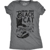 Halloween Womens T-Shirt Funny Black Cat Apothecary Salem Tees | Funny T Shirts, Halloween Tops for Women, Cool Cat Top, Sarcastic, Soft Cotton Blend, Women’s Novelty Tees