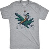 Mens Cowboy Gator Ride Funny T Shirts Sarcastic Graphic Tee for Men