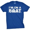 Funny Boat Shirt for Men, Im on a Boat Graphic Tee | Soft cotton blend, bold ship text graphic, casual lake and cruise wear, Funny T Shirts, Graphic Apparel for Men, Cool Movie(Heather Royal)