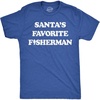 Mens Funny T Shirts Santas Favorite Fisherman Fishing Christmas Tee for Men | Funny T Shirts, Christmas Apparel for Men, Cool Fishing Short Sleeve, Sarcastic, Soft Cotton Blend, Novelty Tees for Guys