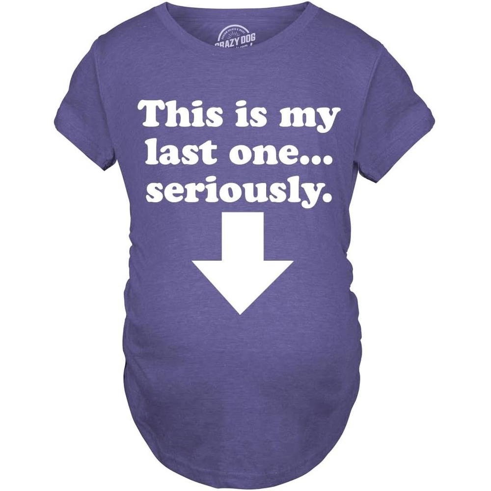 image:imageMaternity Funny for Pregnant Women Funny Pregnancy T Shirt Funny Graphic Pregnancy Tee Graphic Maternity Wear Cool Sarcastic Short Sleeve Animal Ruched stretchy soft MaternityHeather Purple Last One