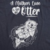Maternity Funny for Pregnant Women Funny Pregnancy T Shirt | Funny Graphic Pregnancy Tee, Graphic Maternity Wear, Cool Sarcastic Short Sleeve, Animal, Ruched, stretchy, soft, Maternity(Heather Navy – No Otter)